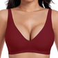 💕Jelly Wireless Damen Komfortable kabellose Push-up-BHs, nahtlose T-Shirt-BHs, BHs mit tiefem V-Ausschnitt für jeden Tag