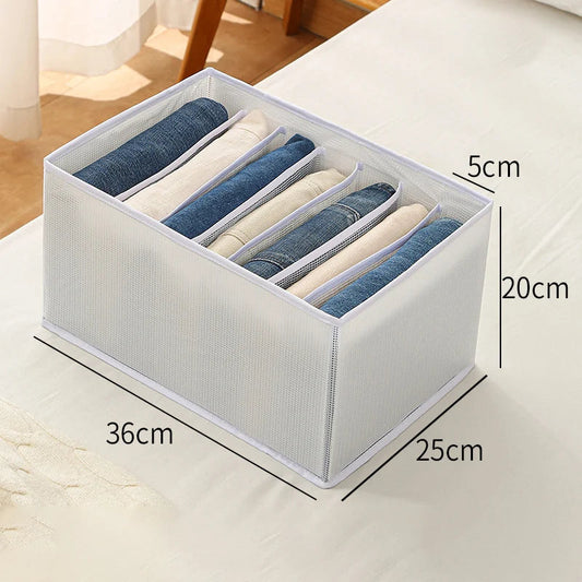 🔥 50 % RABATT !!🎁7-Fächer-Kleiderorganizer für Schublade und Kleiderschrank👖