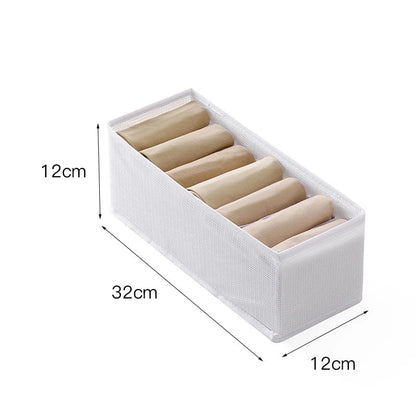 🔥 50 % RABATT !!🎁7-Fächer-Kleiderorganizer für Schublade und Kleiderschrank👖