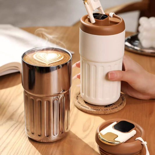 🔥50% Rabatt❄️🛡️Kaffee Isolationsbecher mit Temperaturanzeige