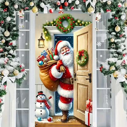 🚪 50 % RABATT 🎄 Weihnachts-Türverkleidung, fertige Festdekoration für die Haustür 🎅