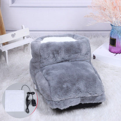 🔥50 % Rabatt🦶USB‑Fußwärmer für Bett & Sofa, aufladbar, drei Heizstufen mit kuscheligem Bezug