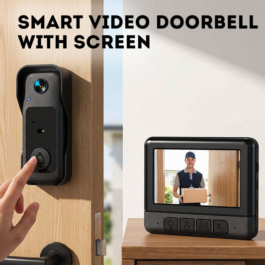 🚪📺 MID-SEASON SALE: −50% NUR FÜR KURZE ZEIT! Intelligente Video-Türklingel mit 4,3-Zoll-Display – Kabellose Gegensprechanlage, Infrarot-Nachtsicht, HD-Aufnahme & kompatibel mit Smart-Home-Systemen 🏠✨