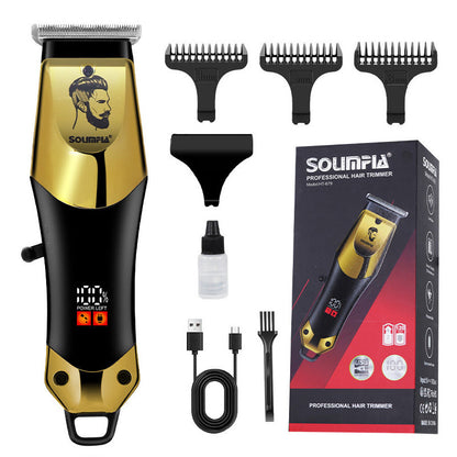 💎✂️ Elektrischer Haarschneider mit Edelstahlklingen – Präzisionsschnitt, leiser Motor, USB-Aufladung – Profi-Ergebnisse zuhause 🏠💈
