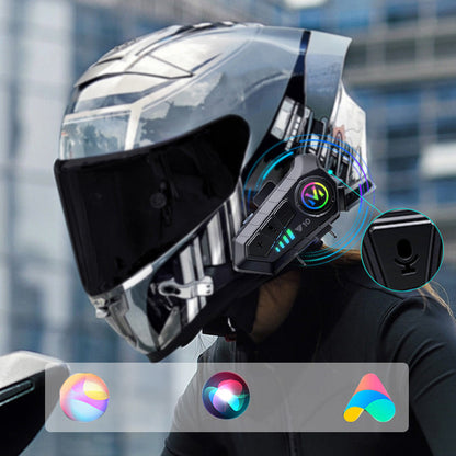 🏍️ 50% RABATT! 📶 Motorrad-Bluetooth-Headset für Halbschalen- und Vollschalenhelme, klarer Sound, stabile Verbindung, freihändig telefonieren während der Fahrt🔋✨