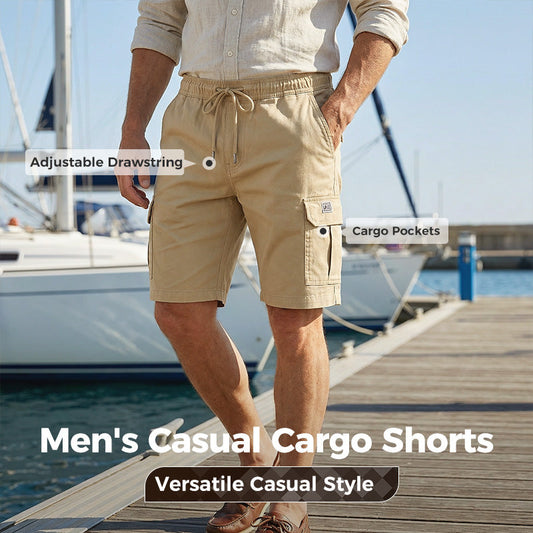 Leichte Cargoshorts – Atmungsaktives Material, knielang. Sichere Taschen für Handy und Schlüssel. Bequem den ganzen Tag. ✅☀️