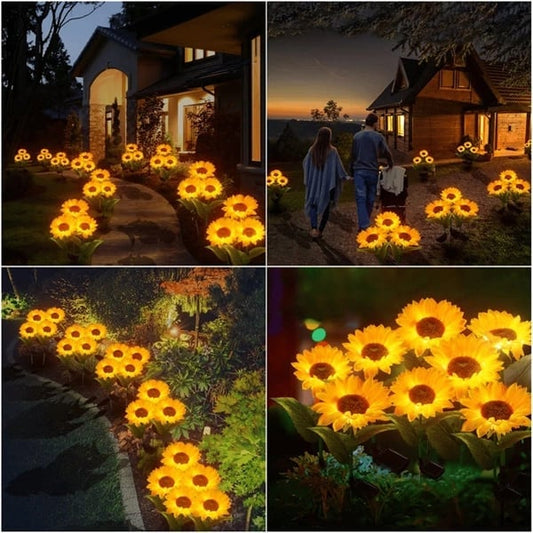 🌻 Realistisch & wetterfest | Solar-Sonnenblume – Bestseller 2026 | IP65-Außen-Dekoration