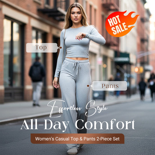 💃 Zweiteiliges Damen-Set – Lässiges Oberteil & Hose, Bequemer Schnitt & Perfekt für Jeden Tag 🌸