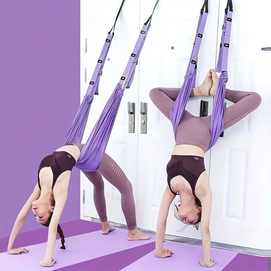 🧘‍♀️💜 50 % RABATT! | Flygyoga-Band gegen Rückenschmerzen – Schmerzen zu Hause lindern, praktisch und effektiv!