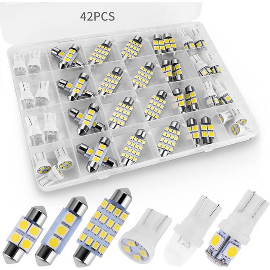 💡 50 % Rabatt – LED-Komplettset für Fahrzeuginnenbeleuchtung – 14 hochwertige SMD-LEDs, plug-and-play, 6000K – für Innenraum, Kennzeichen & mehr 🔧
