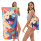 2-in-1 bedruckter Strandtuch-Rucksack