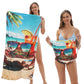 2-in-1 bedruckter Strandtuch-Rucksack