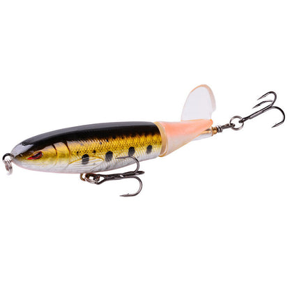 🎣💦 Oberflächenköder mit Propeller – Wobbler/Popper, Schwimmend, Ideal für Raubfischangeln