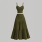 👗 50% RABATT ! ✨ Damen 2-teiliges Set – Einfarbiges Tanktop & A-Linien-Rock, Knitterfrei & Bequem 🍃