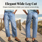 👖 Damen High-Waist Jeans – Weites Bein, verkürzt & lässig, ideal für Sommer & Freizeit!
