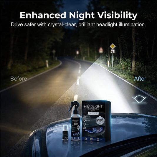 🚗 KAUFE 2, ERHALTE 1 GRATIS! 💡 Professionelles Set zur Scheinwerferaufbereitung – Entfernt Gelbstich, Stellt Klarheit Wieder Her & Einfache Anwendung ✨