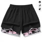 50 % RABATT AUF 2-IN-1-SPORTSHORTS! 🔥 Atmungsaktives Material, Camouflage-Futter & Taschen für Damen 🏃‍♀️✨