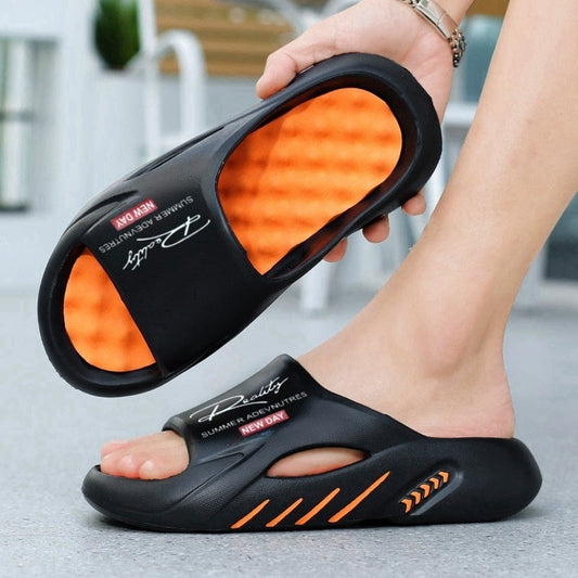 💥50% SPAREN 🦶Rutschfeste Cloud-Pantoletten für Herren mit dicker Sohle🌊Erfrischend und hautfreundlich