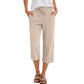 🔥Solange der Vorrat reicht 50 % Rabatt!🎉Baumwoll-Leinen-7/8-Hose für Damen – luftig & vielseitig👖☀️
