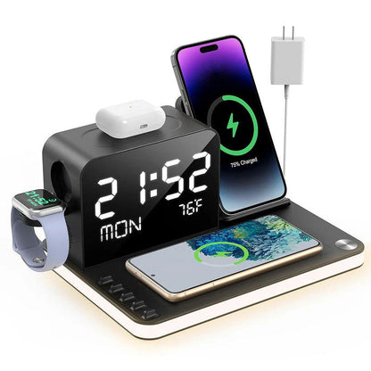 🔋 50% RABATT! ⚡ 7‑in‑1 Ladestation – Lädt Phone, Watch & Earbuds – Kabellos & kompatibel ✨