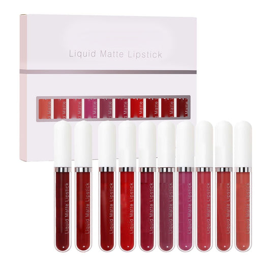 📢📢50 % RABATT !!!⏰18er-Set matter, wasserfester und langanhaltender Lipgloss