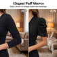 🥳2026 HEISSVERKAUF🥳💞50K+ VERKAUFT!💥💕🌿 50% RABATT! Elegantes Puffärmel-Kleid – V-Ausschnitt & hohe Taille für eine Sanduhr-Silhouette. Atmungsaktiv, knitterarm. Perfekt für reife Frauen. 👗✅
