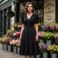 🥳2026 HEISSVERKAUF🥳💞50K+ VERKAUFT!💥💕🌿 50% RABATT! Elegantes Puffärmel-Kleid – V-Ausschnitt & hohe Taille für eine Sanduhr-Silhouette. Atmungsaktiv, knitterarm. Perfekt für reife Frauen. 👗✅