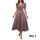 🥳2026 HEISSVERKAUF🥳💞50K+ VERKAUFT!💥💕🌿 50% RABATT! Elegantes Puffärmel-Kleid – V-Ausschnitt & hohe Taille für eine Sanduhr-Silhouette. Atmungsaktiv, knitterarm. Perfekt für reife Frauen. 👗✅