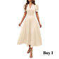 🥳2026 HEISSVERKAUF🥳💞50K+ VERKAUFT!💥💕🌿 50% RABATT! Elegantes Puffärmel-Kleid – V-Ausschnitt & hohe Taille für eine Sanduhr-Silhouette. Atmungsaktiv, knitterarm. Perfekt für reife Frauen. 👗✅