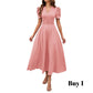 🥳2026 HEISSVERKAUF🥳💞50K+ VERKAUFT!💥💕🌿 50% RABATT! Elegantes Puffärmel-Kleid – V-Ausschnitt & hohe Taille für eine Sanduhr-Silhouette. Atmungsaktiv, knitterarm. Perfekt für reife Frauen. 👗✅
