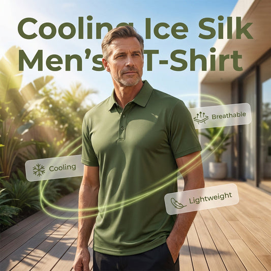 ✨👕Atmungsaktives Sommer-T-Shirt mit Kragen für Herren – eine Kombination aus Frische und Komfort