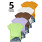 👕⏰ 50% RABATT! 5er-Pack Unifarbene Basic T-Shirts aus Baumwolle – Vielseitige Klassiker für deinen Kleiderschrank 🧳