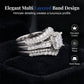 💍 50% RABATT! 💥 Damen Prinzessschliff Zirkonia Ring – Pavé-Fassung & mehrlagiges Band – Funkelndes Design, perfekt für Verlobung oder besondere Anlässe – zeitlose Eleganz ✨