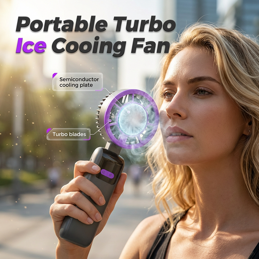 🏕️💨 Tragbarer Handventilator Ideal für Camping & Ausflüge