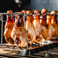 Grillgestell für Hähnchenschenkel