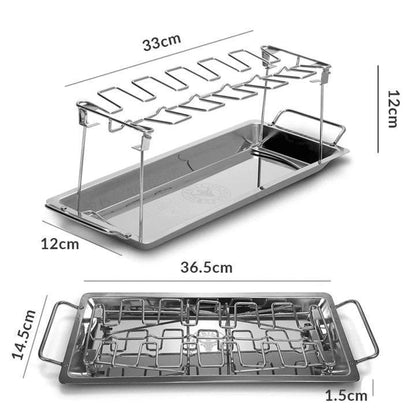 Grillgestell für Hähnchenschenkel
