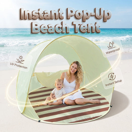 🌞  50% RABATT!  Leichtes Pop-up-Strandzelt – UV-Schutz & Wasserdicht für 3–4 Personen