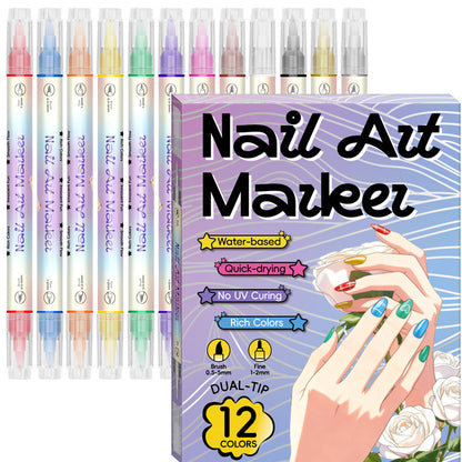 🔥50 % Rabatt⏰Nagelkunst-Stift-Set mit zwei Spitzen
