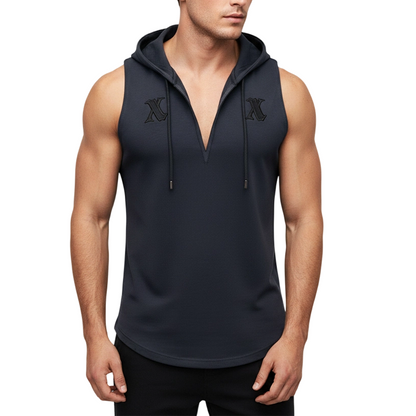 📢📢50 % RABATT !! ⏰🏋️‍♂️ Herren Ärmelloses Workout-Hoodie-Tank-Top – Mjukt Tyg, Kapuschong & Perfekt För Gym, Löpning Eller Chilliga Dagar Hemma 🏃