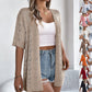 🧥 50% RABATT! 🌸 Damen Cardigan-Weste mit Kurzarm & Lochmuster – Leicht, Lässig & Perfekt Für Kühle Sommerabende Oder Frische Tage ☀️