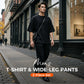 🎁 LIMITED-TIME 50% OFF! 👔 Men's T-Shirt & Wide-Leg Pants 2-Piece Set – Trendy, Comfortable & Ready-to-Wear 💥
