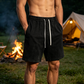Herren-Shorts im Vintage-Stil aus gewaschenem Baumwollmischgewebe