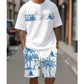 Herren Freizeit-Set – T-Shirt mit Print & Shorts – bequem, atmungsaktiv & vielseitig – ideal für Sommer & Alltag