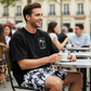 👕🩳 50% RABATT! Herren 2-teiliges Freizeit-Set – Bedrucktes T-Shirt & Shorts – Bequem, atmungsaktiv & vielseitig für Sommer & Alltag ☀️