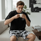 👕🩳 50% RABATT! Herren 2-teiliges Freizeit-Set – Bedrucktes T-Shirt & Shorts – Bequem, atmungsaktiv & vielseitig für Sommer & Alltag ☀️
