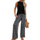 👚 50% RABATT! ✨ Damen Set – Ärmelloses Top & Gemusterte Extrawette Hose – Luftig, Elegant & Perfekt Für Sommer, Büro & Urlaub 🌸