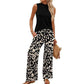 👚 50% RABATT! ✨ Damen Set – Ärmelloses Top & Gemusterte Extrawette Hose – Luftig, Elegant & Perfekt Für Sommer, Büro & Urlaub 🌸