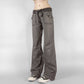 Damen Cargohose mit geradem Bein