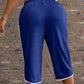 Damen-Caprihose mit Kordelzug und Taschen