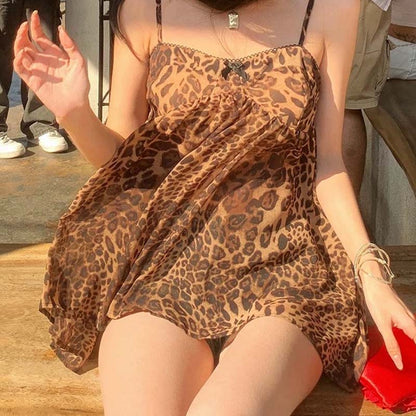 Hochwertiges Damen-Camisole aus Chiffon mit Leopardenmuster – langlebig, fein verarbeitet & atmungsaktiv
